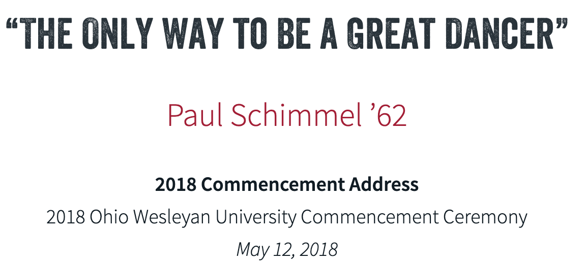 2018 Commencement Address